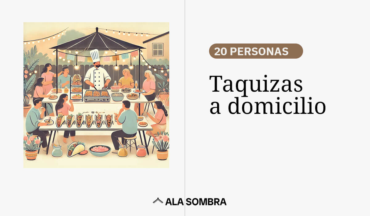 taquizas a domicilio para 20 personas