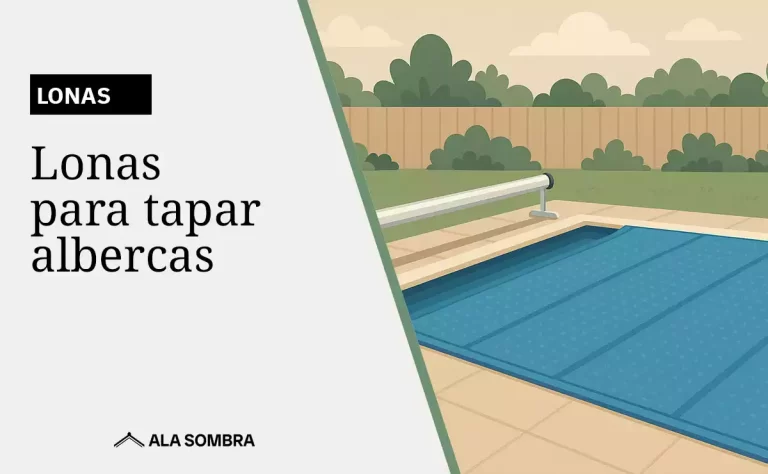 lonas para tapar albercas